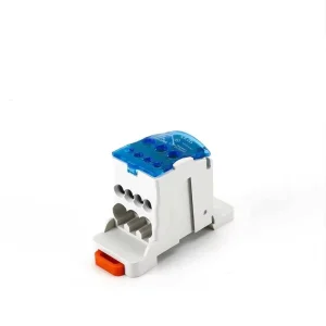 UKK80A 40A Brass High Current Industrial Distribution Unipolar Junction Box 1 Pole Multiple Screw DIN Rail Terminal Block Safety