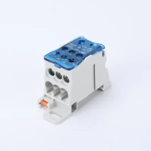 UKK80A 80A Power Distribution Box Plastic Cover Din Rail Screw Terminal Block Safety Cover 1 10 Contacts 6 Pole 1000V