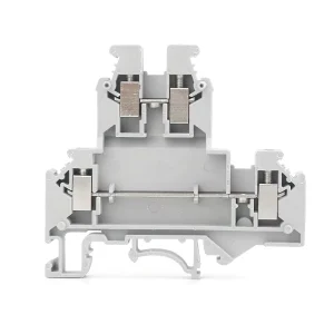 UKKB 5 Double-Level Terminal Block Feed-Through Dual-Tier DIN Rail Terminal Connector for 4mm² Wire
