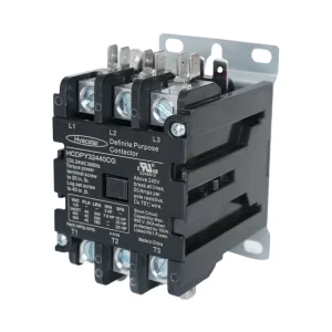 UL Certified Magnetic 3 Poles Electronic Contactor 3P 40Amp 24 277V AC Air Conditioner HVAC Definite Purpose Contactors