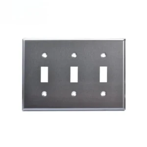 US Mexico Standard Stainless Steel Panel Outlet Cover Antique Socket Switches Decorative Wall Plate Cover 1 2 3 4 Gang