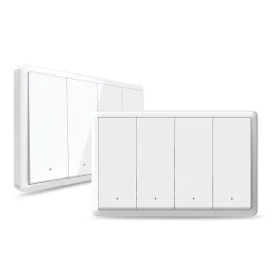 US Standard Wifi Matter Tuya Smart Switch Wireless APP Manual Panel Wall Smart Switch 1/2/3/4 Gang