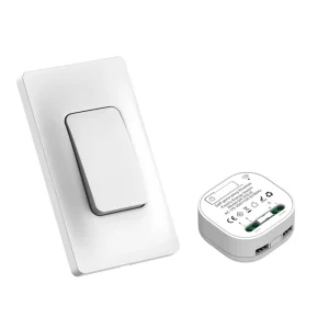 US Version Rebound Type Self-Generating Battery-Free Wireless Remote Control Switch IP44 Rating Fireproof PC Material AC Control