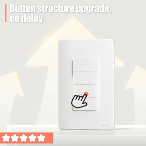 US Wifi 1/2/3/4 Gang Push Button Switch Tuya Smart Wifi App Voice Remote Control Switch Smart Manual Panel