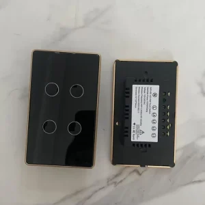 US-standard Smart Switches Wi-Fi Metal Frame 220V 10A Live-neutral APP Mobile Control Alexa