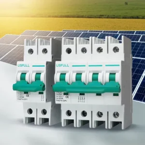 USFULL Best Selling DC Mini Circuit Breaker Solar PV MCB 2P 600V 4P 1000V 1200V Manual Reset Switch 6A 10A 16A 32A 63A
