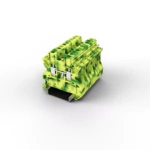 UUT 2.5 PE UT Series 2.5mm Din Rail Ground Terminal Block with Screw for Wiring Connection