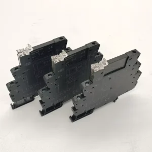 Ultra Thin DIN Rail Solid State Relay 15A DC to AC Slim SSR Module Miniature Sealed Protective for PLC Control System