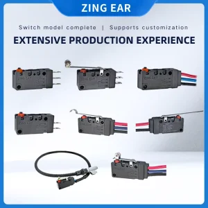 Unionwell Zing Ear Max 10A 250V G5W11 SPDT IP67 Sealed Limit Waterproof Micro Switch 5E4 T85 Microinterruptor