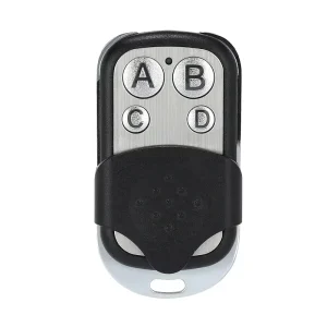 Universal 4 Channel Remote Control 4 Buttons Sliding Cover Metal Frame Wireless Transmitter for Electric Winch and Rolling Door