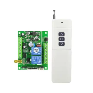 Universal ASK Receiver 12V 24V 36V 48V DC 10A RF Remote Control 2CH Wireless Remote Control Switch for Garage