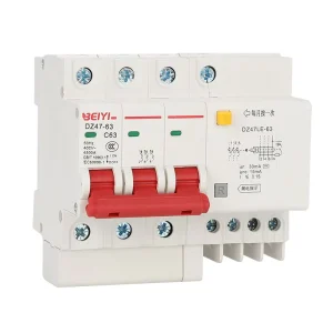Universal DZ47 Series Earth Leakage Circuit Breaker 50/60Hz 3 Phase 32a Rcbo Ac Breaker with Overload Protection