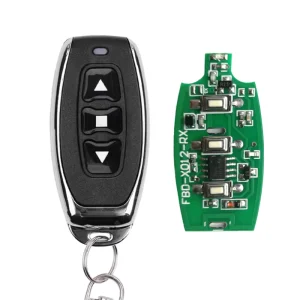 Universal Metallic Frame RF 433 Remote Control 1 2 3 4 Channel ABCD Wireless Key Fob for Electric Gate and Remote Power Switch