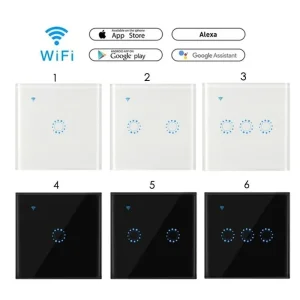 Universal WiFi Smart Light Switch Neutral Optional No Neutral Required Tuya Dual App Voice Control for Alexa Google Home