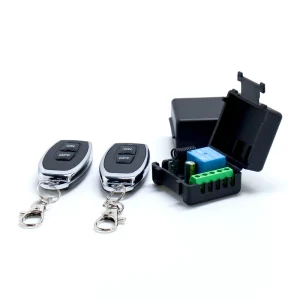 Universal Wireless Remote Control Switch DC 12V 1CH RF Relay Receiver Module with 2 Transmitters Learning Code Design