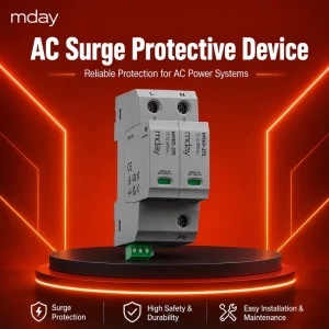 VDE-Certified AC SPD Surge Protector Device T1+T2 MYH7 7kA 20/50kA for Lightning Protection Solar Systems