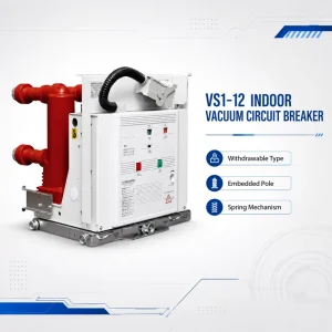 VS1-12 Three Phase Indoor Vacuum Circuit Breaker 25kA/31.5kA Rated Breaking Current for Commercial Building Transformer Feeder