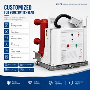 VS1-24 1250A 31.5kA Vacuum Circuit Breaker for Renewable Energy and Industrial Substations