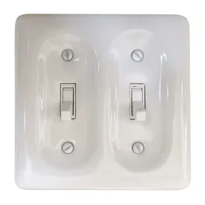 Vintage-Style Door-Hall Double-Pole Ceramic Toggle Lever Wall Switch Custom-Made Home Use Fuzhou Origin