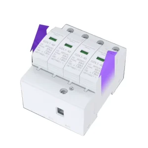 Voltage Surge Protector 1000V 40KA 60KA Photovoltaic Surge Arrester Protector for Pv Inverter System Lightning Protection