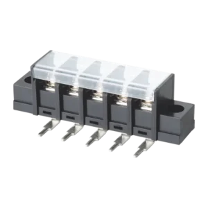 WANJIE WJ238RM Angled 8.25mm Pitch 300V 20A 22-12AWG With Fixing Screw on Both Side Barrier Terminal Block With Cover