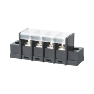 WANJIE WJ28CM 7.62mm Pitch PCB Terminal Block 300V 15A 22-14AWG With Fixing Screw on Both Side Barrier Terminal Block With Cover