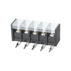 WANJIE WJ38R Angled 8.25mm Pitch PCB Terminal Block 300V 20A 22-12AWG Screw Terminal Block Barrier Terminal Block With Cover