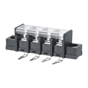 WANJIE WJ58RM Angled 10.0mm Pitch PCB Terminal Block 300V 20A 22-12AWG Screw Terminal Block Barrier Terminal Block With Cover