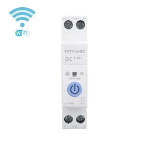 WIFI 1P 63A 8 90V DC Smart Circuit Breaker with Tuya App Power Metering for Photovoltaic Solar Miniature Breaker