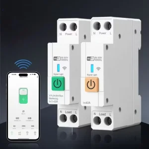 WIFI Mini Smart Circuit Breaker APP Voice Control TUYA 1P+N 63A Single Phase Air Open factory produce directly