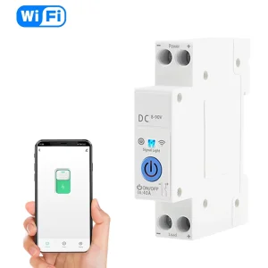 WIFI Smart DC Switch Circuit Breaker 40A 1P Timer Relay for Smart Home Wireless Remote Control