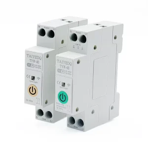 WIFI Smart Switch KWh Metering 3-Pole 6kA Circuit Breaker Timer Industrial Plastic Voltage and Current Energy Meter