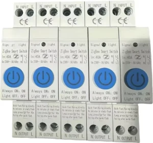 WIFI and Zigbee Smart Switch Leakage Voltage Power Data Mobile Remote Control Industrial MCB Timer Relay Protection