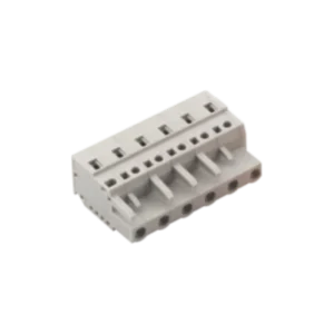WJ0601 01 WJ0701 01 Series 7.5 7.62mm Pitch Plug in MCS Terminal Block 2P 24P 300V 15A 28 12AWG PCB Screw Terminal Block
