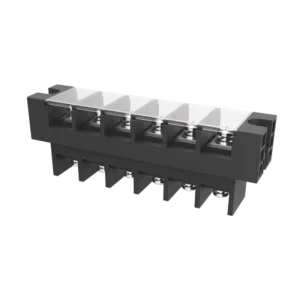WJ10C 21.0 Double Row 21.0mm Pitch 600V 115A 8-2AWG With Fixing Screw on Both Side Barrier Terminal Block With Cover