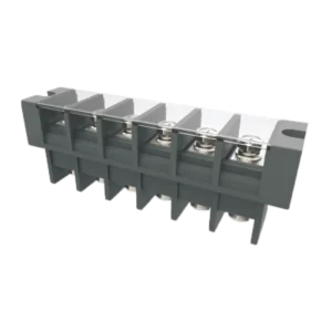 WJ10C 27.0 Double Row 27.0mm Pitch 600V 170A 10-2/0AWG With Fixing Screw on Both Side Barrier Terminal Block With Cover