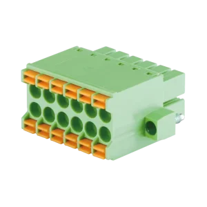 WJ15EDGKNHM 3.5 Push In Plug In Terminal Block 3.5mm Pitch 300V 8A 24 16AWG Copper Contact Industrial Use 2X(2P 24P)