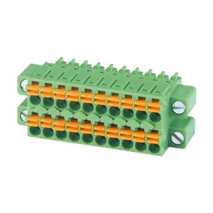 WJ15EDGKNM B 3.5 1000A Plug In Copper Industrial Terminal Block 3.5mm Pitch 300V 8A 24-16AWG Pluggable PCB