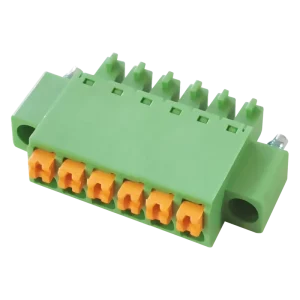 WJ15KVM-3.5/3.81 Plug-In Copper Industrial Terminal Block 3.5/3.81mm Pitch 300V 10A 28-16AWG Pluggable PCB