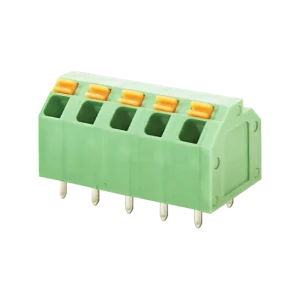 WJ249 5.08 PCB Terminal Block IEC Certificated 5.08mm Pitch Spring Terminal Block 160V 10A 26-16AWG Copper Alloy