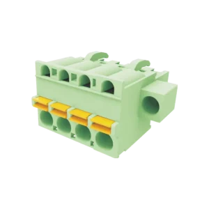 WJ2EDGKDFM 5.0/5.08 Plug-in Copper Industrial Terminal Block 5.0/5.08mm Pitch 300V/10A Pluggable 28-12AWG Conductor