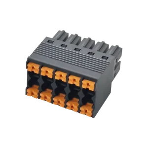 WJ2EDGKNH 5.08 Plug in Copper Industrial Terminal Block 5.08mm Pitch 300V 10A Pluggable PCB 24 16AWG Conductor