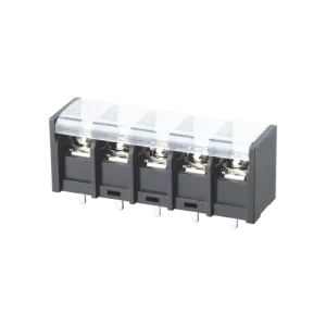 WJ48S Side 9.5mm Pitch Copper Alloy PCB Terminal Block 300V 20A 22-12AWG Screw Barrier Terminal Block Cover Industrial