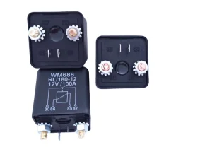 WM686 12V 100A Car Starter Relay 4 Pin Automotive Relay with ON OFF Battery Control Split Charge Relay Switch