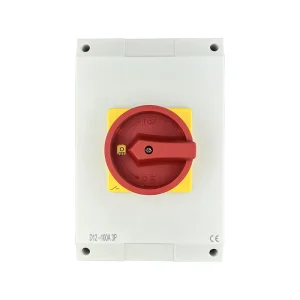 WNZJ D12 100A 3P Outdoor IP65 AC Isolator Disconnect Switch 230 440V Weatherproof Rotary Switch
