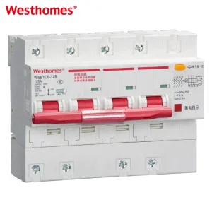 WSB1LE 125 4P AC Residual Current Miniature Earth Leakage Circuit Breaker RCCB RCBO ELCB MCB