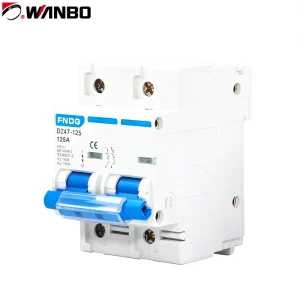 Wanbo-126 Industrial Air Switch Miniature Circuit Breaker DZ47-125 Overload Protection Power-Off Protector for Low Voltage