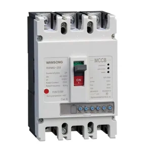 Wansong 400A 3 Phase 4P Adjustable Moulded Case Circuit Breaker RWM6Z Series 65kA Breaking Capacity AC400V Excellent Price
