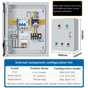 Water Pump Remote Control Switch Controller Remote Wireless Control Box Thickened Box Body 1000 3000 5000 Meters Optional