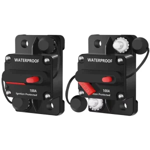 Waterproof 12V 24V DC Circuit Breaker Switch 30A 300A Inline Audio Protective Switch for Car RV Boat